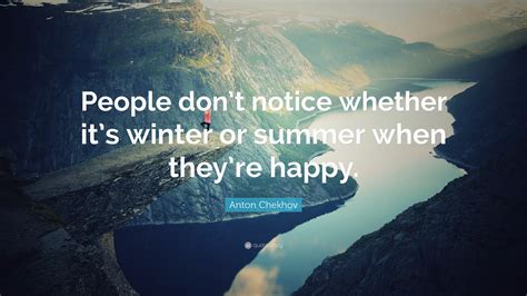 chekhov quote winter happy.